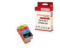 NOPAN-INK - x4 Cartouches compatibles pour EPSON 202 XL 202XL Noir + Cyan + Magenta + Jaune (Kiwi) pour Epson Expression Premium XP-6000 XP-6005 XP-61