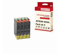 NOPAN-INK - x4 Cartouches compatibles pour EPSON 405 XL 405XL Noir x4 (Valise) pour Epson Workforce Pro WorkForce Pro WF-3800 Series WorkForce Pro WF-