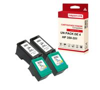 NOPAN-INK - x4 Cartouches compatibles pour HP 350 XL (x2) + 351CL XL (x2) 350XL (x2) + 351CLXL (x2) Noir + Cyan + Magenta + Jaune pour HP DeskJet D 42