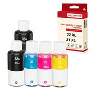 NOPAN-INK - x5 Cartouche compatible pour HP 32 XL 1VV24AE 32 - 32 XL Noir x2 + Cyan + Magenta + Yellow 31 XL 1VU26AE 1VU27AE 1VU28AE