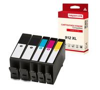 NOPAN-INK - x5 Cartouche compatible pour HP 912XL 912 XL Noir x2 + Cyan + Magenta + Yellow