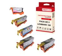 NOPAN-INK - x5 Cartouches 108 XL 108XL compatibles LEXMARK Lexmark Impact S301 Impact S305 Interact S605 Interpret S405 Intuition S505 Pinnacle Pro901