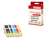 NOPAN-INK - x5 Cartouches T2601 XL + T2612 XL + T2613 XL + T2614 XL + T2611 XL T2601XL + T2612XL + T2613XL + T2614XL + T2611XL (Ours) compatibles EPSO