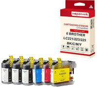 NOPAN-INK - x6 Cartouche compatible pour BROTHER LC 223 XL LC223XL Noir (x3) + Cyan + Magenta + Jaune Cerf Volant