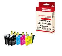 NOPAN-INK - x6 Cartouches compatibles pour BROTHER LC 1100 XL LC1100XL (Saturne) compatibles BROTHER Brother DCP 185 C 385 C 395 CN 585 CW 6690 CW J 7