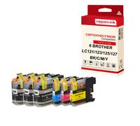 NOPAN-INK - x6 Cartouches compatibles pour BROTHER LC 127 XL LC127XL (Violon) compatibles BROTHER Brother DCP J 4110 DW J 4110 W MFC-J 4310 DW 4410 DW