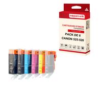NOPAN-INK - x6 Cartouches compatibles pour CANON PGI 525 XL + CLI 526 XL PGI 525XL + CLI 526XL compatibles CANON Canon MG 6120 MG 6150 MG 6200 Series