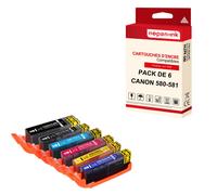 NOPAN-INK - x6 Cartouches compatibles pour CANON PGI 580 XL + CLI 581 XL PGI 580XL + CLI 581XL compatibles CANON Canon TS 8100 Series TS 8150 TS 8151