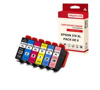 NOPAN-INK - x6 Cartouches compatibles pour EPSON 378 XL 378XL (Écureuil) compatibles EPSON Epson Expression Photo HD XP-15000 XP-8000 XP-8005 XP-8500