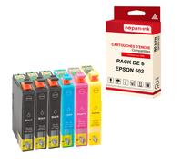 NOPAN-INK - x6 Cartouches compatibles pour EPSON 502 XL 502XL (Jumelles) compatibles EPSON Epson Expression Home XP-5100 XP-5100 Series XP-5105 XP-511