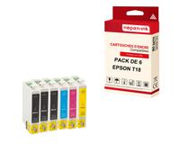 NOPAN-INK - x6 Cartouches compatibles pour EPSON T18 XL T18XL (Pâquerette ) compatibles EPSON Epson Expression Home XP-215 XP-215 XP-215 XP-215 XP-215