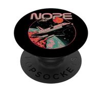 Nope Funny Astronaute Space Mission Rocket Science Moon PopSockets PopGrip Adhésif