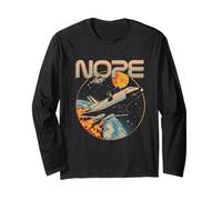 Nope Funny Astronaute Space Universe Rocket Science Moon Manche Longue