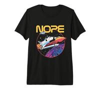 Nope Funny Astronaute Space Universe Rocket Science Moon T-Shirt Haut de Gamme