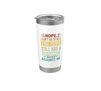 Nope, I Can't Go To Hell - The Devil Has A Restraining Order Gobelet isotherme en acier inoxydable double paroi