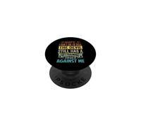 Nope, I Can't Go to Hell - The Devil Has A Restraining Order PopSockets PopGrip Adhésif