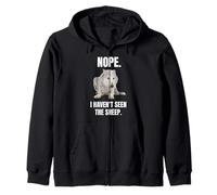 Nope I Haven't Seen The Sheep Wolf Meme Proverbes Amusants Sweat à Capuche