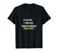 Nope Im with The Night Shift Nurse Boîte à Cocher T-Shirt