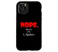 Nope Meme Definition Anti Spiders Funny Arachnophobia Spider Coque pour iPhone 11 Pro