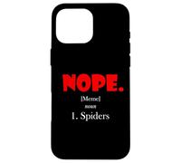 Nope Meme Definition Anti Spiders Funny Arachnophobia Spider Coque pour iPhone 16 Pro Max