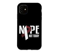 Nope Not Today Cancer Tête et Cou Bordeaux Coque pour iPhone 11