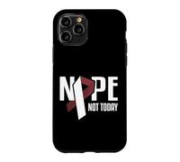Nope Not Today Cancer Tête et Cou Bordeaux Coque pour iPhone 11 Pro