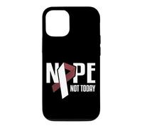 Nope Not Today Cancer Tête et Cou Bordeaux Coque pour iPhone 12/12 Pro