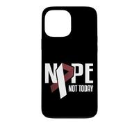 Nope Not Today Cancer Tête et Cou Bordeaux Coque pour iPhone 13 Pro Max