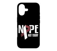 Nope Not Today Cancer Tête et Cou Bordeaux Coque pour iPhone 17