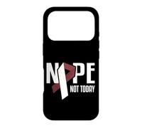 Nope Not Today Cancer Tête et Cou Bordeaux Coque pour iPhone 17 Pro
