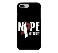 Nope Not Today Cancer Tête et Cou Bordeaux Coque pour iPhone 7 Plus/8 Plus