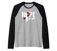 Nope Not Today Cancer Tête et Cou Bordeaux Manche Raglan