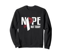 Nope Not Today Cancer Tête et Cou Bordeaux Sweatshirt