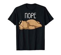 Nope Not Today Sleeping Grizzly Bear Sleep Nap Late Riser T-Shirt