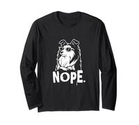 Nope Shetland Sheepdog portant des lunettes de soleil Stubborn Sheltie Manche Longue