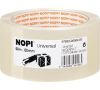Nopi® Lot de 6 rubans d'emballage Transparent 66 m x 50 mm