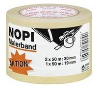 NOPI Maler-ruban adhésif de masquage-lot de 2 tour, 2 x 50 m, 30 mm, 55551-00000-00