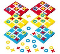 NOPKESV 6 pièces Mini Jeux de société Tic Tac Toe pour Enfants,Divertente Interaction Petit Éducatif Parent-Enfant,Cadeaux de Fin d'année Cadeaux de Classe pour étudiants [morpion]