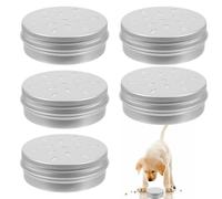 NOPKESV Kit De Formation De Parfum pour Chien,5 pièces,Training scent nose odor container round tin metal containers holder sniffing accessory tool work for,12 en Aluminium,Agility Training Equipment