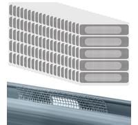 NOPKESV Kit de Réparation, 100 Pièces, Auto-Adhésif, Protection Contre les Insectes, Fermeture, Filet Anti-Moustiques, Fenêtre, Scotch, 20 Feuilles, Patchs en Fibre de Verre (Gris)