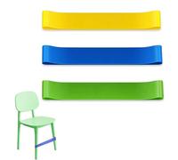 NOPKESV Lot de 3 pièces bandes d'exercice extensibles en caoutchouc,bandes élastiques pour chaises de salle de classe,stuhlbänder,widerstand set,theraband,fussband,pour enfants