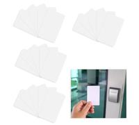 NOPKESV Paquet de 20 Cartes NFC, Cartes à Balises NFC, Balise à Puce Programmable, pour Tous Les Smartphones compatibles NFC (Blanc Blanc)