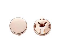 NOPOXA 1 paire de boutons de manchette ronds en laiton imitation boutons de manchette pour homme de mariage chemise formelle