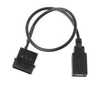 NOPOXA Câble adaptateur d'alimentation interne IDE Molex à 2 broches vers USB 2.0 type A femelle 30 cm