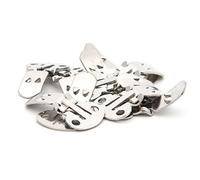 NOPOXA Lot de 10 clips en acier inoxydable argenté pour chaussures
