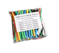 NOPOXA Lot de 100 gaines thermorétractables isolantes pour fils, réparations, câblage automobile