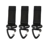 NOPOXA Lot de 3 mousquetons tactiques à suspendre à la ceinture en nylon avec boucle rotative à 360 degrés
