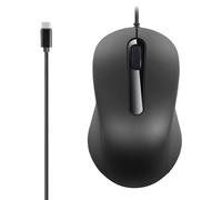 NOPOXA Souris de jeu USB C ergonomique 3 boutons 1000 DPI pour PC, ordinateur portable et autres appareils de type C