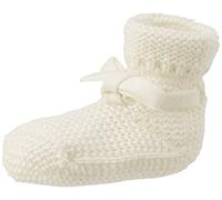 Noppies Baby U Booties Knit U Chaussons Tricot Nelson, White-C001, 1-Size Enfants Unisexes