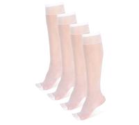 NOQ Chaussettes fines et mates transparentes pour femmes et filles - Longueur genou - Chaussettes élégantes pour femmes - Confortables - Épaisseur de 15 DEN - Idéales pour les talons hauts - BOX4